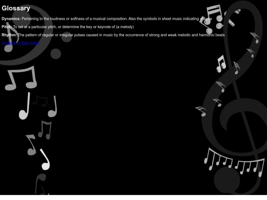 glossary screenshot