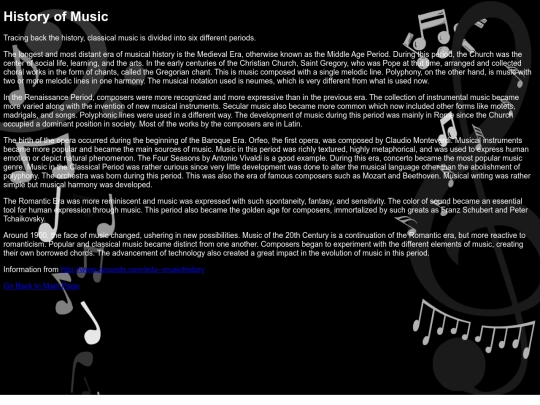 history-of-music screenshot