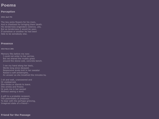 scriptorium/poems screenshot