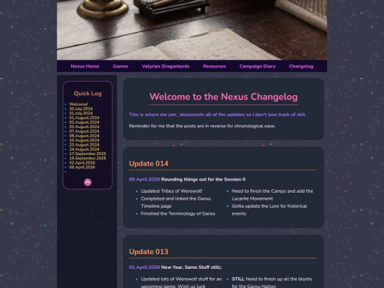 changelog screenshot