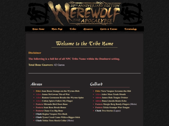 werewolf/bone-gnawers screenshot