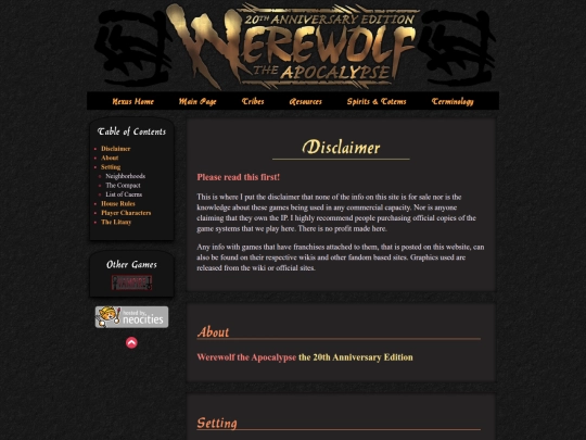 werewolf/main screenshot