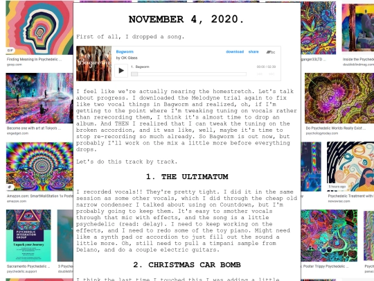 mixlog/nov4 screenshot