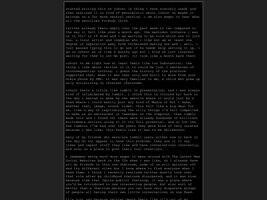 social screenshot