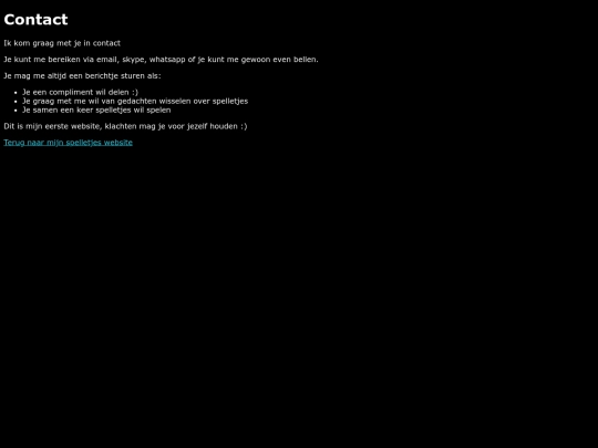 contact screenshot
