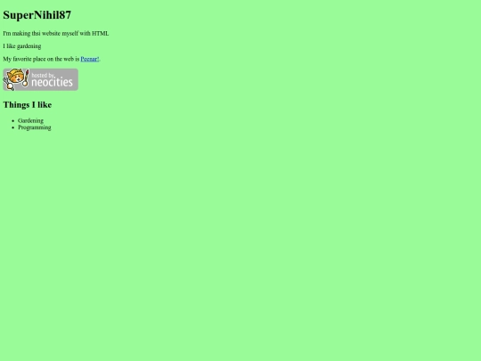 index screenshot