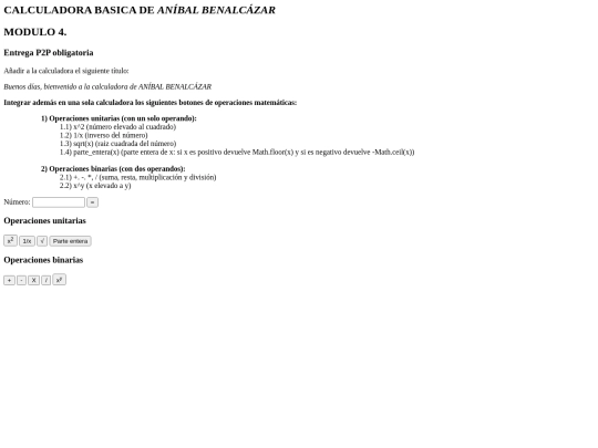 calculadora screenshot