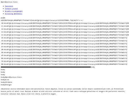 fonts/opendyslexic-italic-demo screenshot