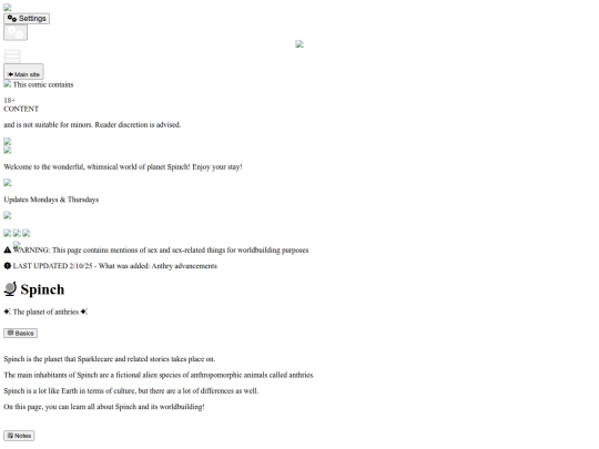 Spinch - Lore Page/Spinch - Lore Page screenshot