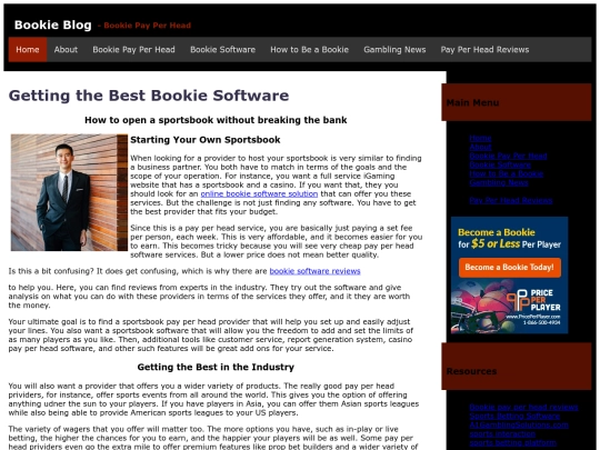 bookie-software screenshot