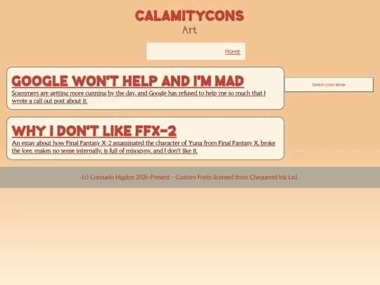 blog/menu screenshot