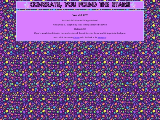 congratsyoufoundthestar screenshot