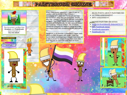 inanimateinsanity/paintbrushshrine screenshot