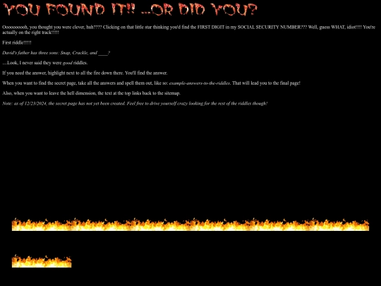 not-so-secretpage screenshot