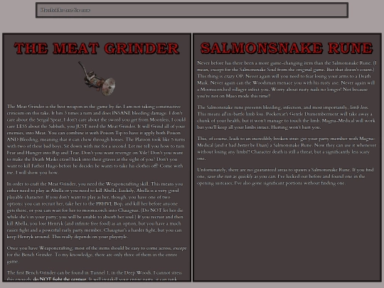 shrines/fear and hunger /items screenshot