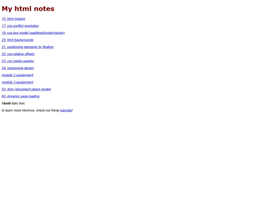 index screenshot