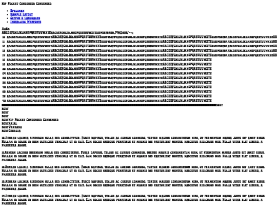 fonts/hp/hippocketcondensed-7xwr-demo screenshot