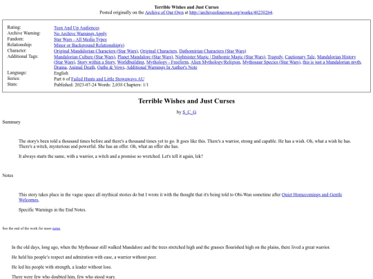 failed hunts and little stowaways/Terrible Wishes and Just screenshot