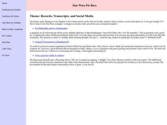 fic recs/starwarsficrecs10 screenshot