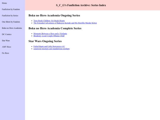 seriesindex screenshot