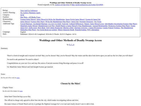 star wars fics/Weddings_and_Other screenshot