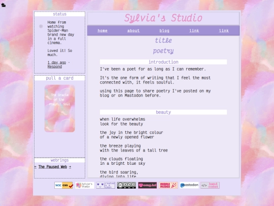 poetry screenshot