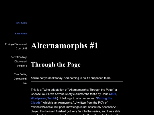 fiction/alternamorphs-1 screenshot