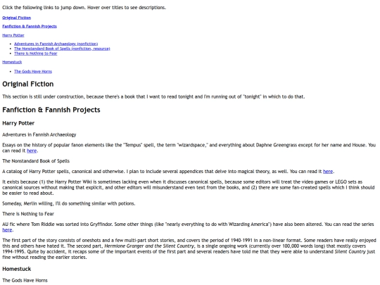 fiction/fiction-directory screenshot
