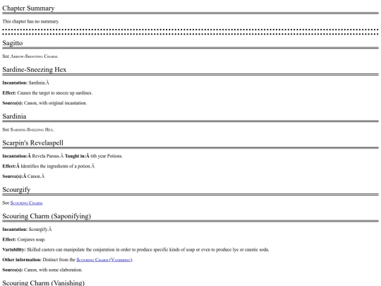 fiction/reference guides/nonstandard book of spells/19 S screenshot