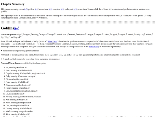 fiction/reference guides/onomastikon/10 Names for Non-human and Part-human Characters screenshot