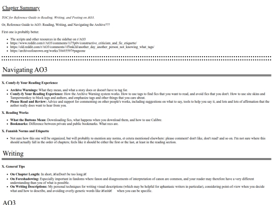 fiction/reference guides/reference guide ao3 general/00 Table of Contents screenshot