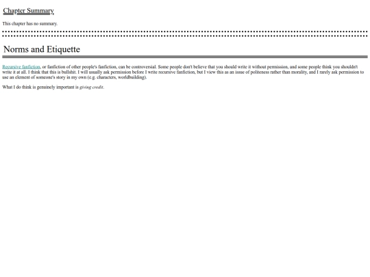 fiction/reference guides/reference guide ao3 general/Temporary Silo/02 Fannish Norms screenshot