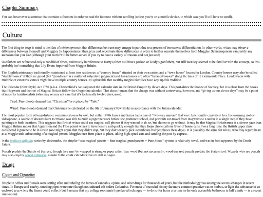 fiction/reference guides/reference guide hp/0+ Life in Magical Britain screenshot