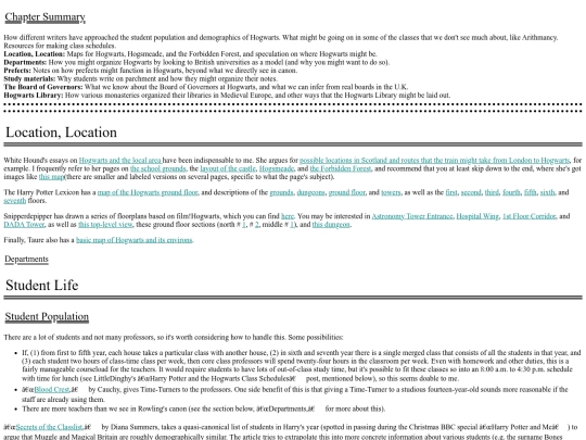 fiction/reference guides/reference guide hp/06 Education and Life at Hogwarts screenshot