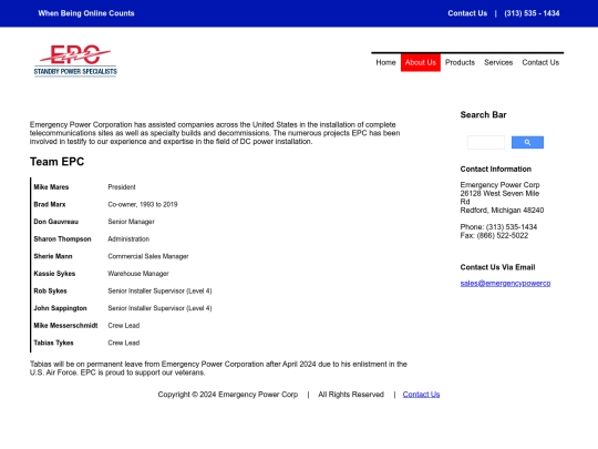 projects/EPC/about screenshot