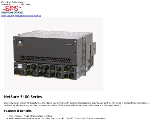 projects/EPC/products/Vertiv/NetSure_5000 screenshot