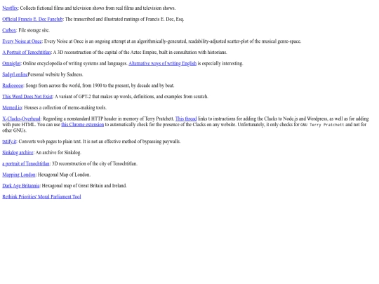 resources/interesting-websites screenshot