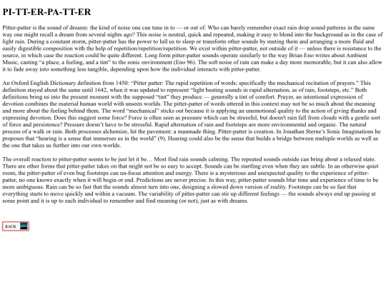 pitterpatter screenshot