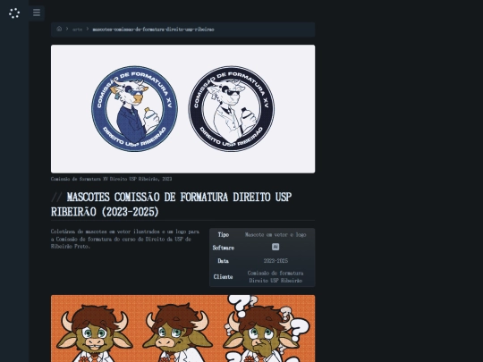 arte/mascotes-comissao-de-formatura-direito-usp-ribeirao screenshot