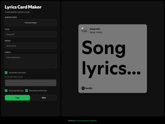 lyrics-maker screenshot