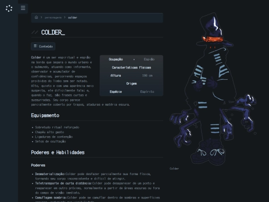 personagens/colder screenshot