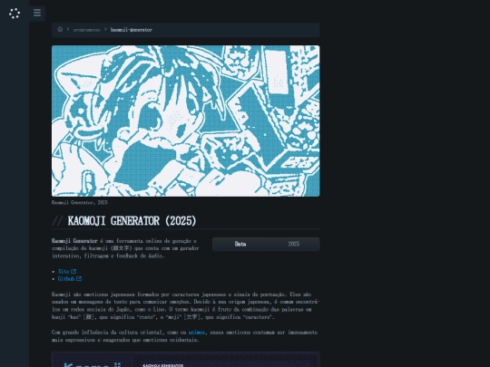 programacao/kaomoji-generator screenshot