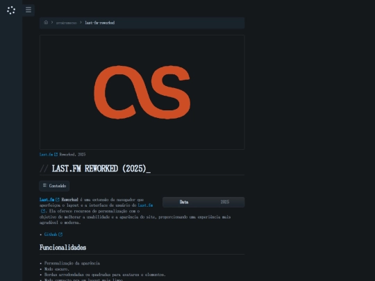 programacao/last-fm-reworked screenshot