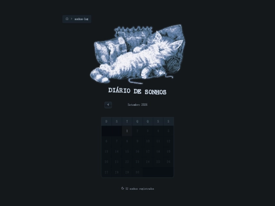 sonhos-log screenshot