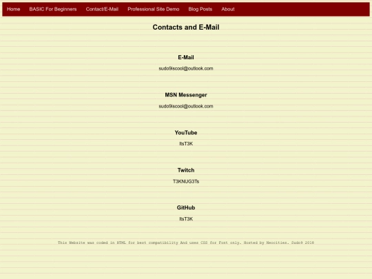 contact screenshot