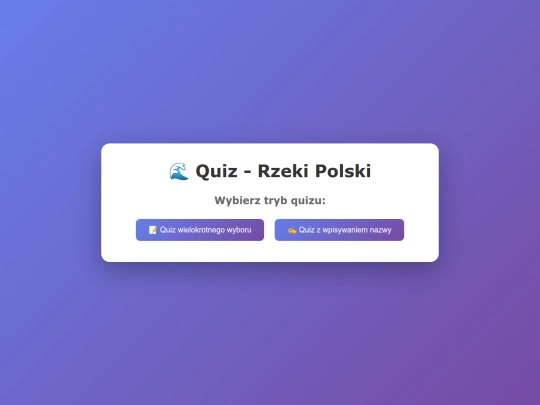 rzeki/quiz screenshot