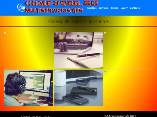 pagina web grupal/galery screenshot