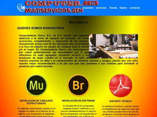 pagina web grupal/nosotros screenshot