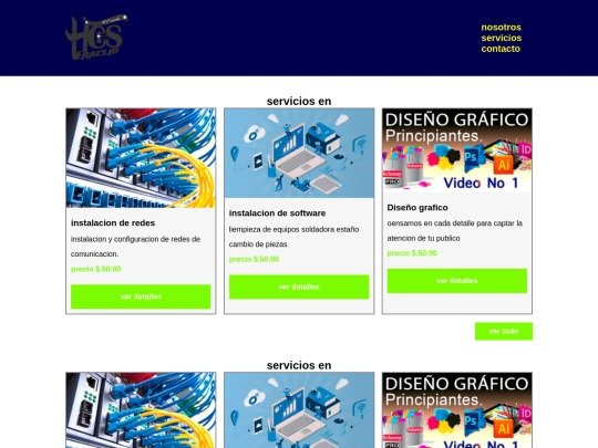 servicios screenshot