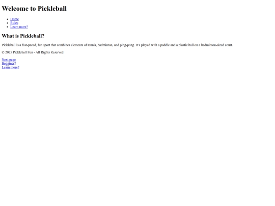 index screenshot